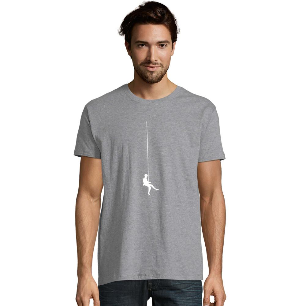 Graues Seilklettern T-Shirt