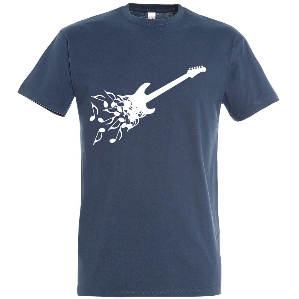 E-Gitarre aus Noten T-Shirt